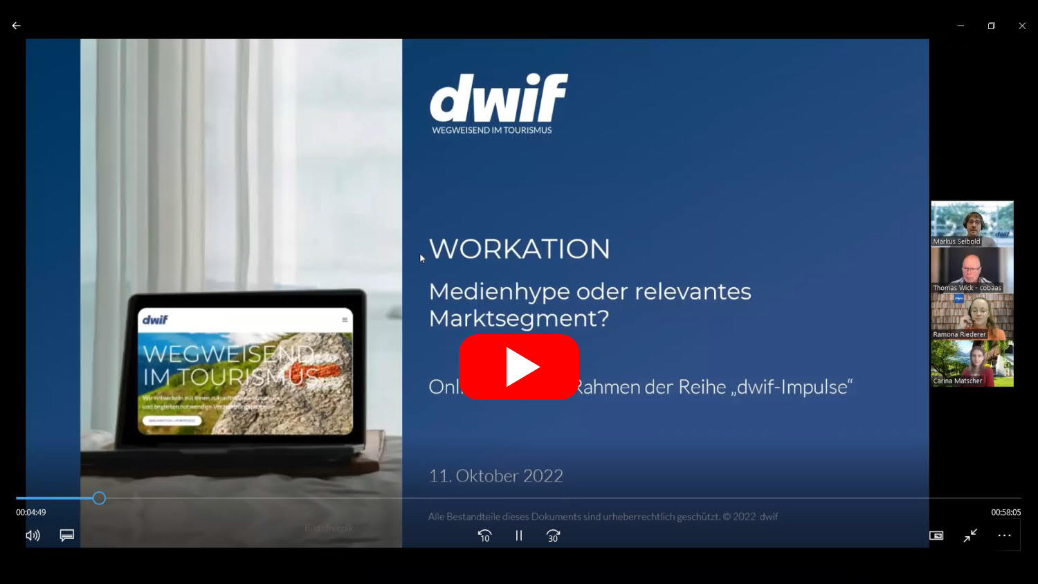 dwif-Impuls Workation - Medienhype oder relevantes Marktsegment?