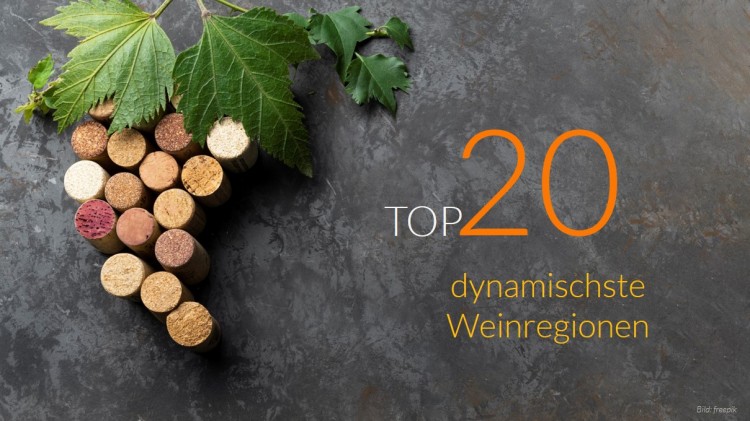 dwif & MANOVA: WEBMARK-Ranking TOP-20 Weinregionen (Bild: freepik)